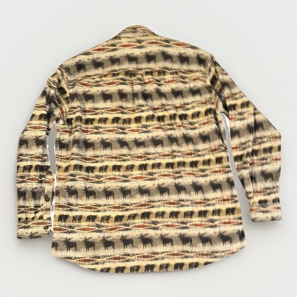 Vintage Woolrich Thick Flannel Hunting Work Shirt Deer Moose Bear Alaska Size XL - Picture 10 of 14